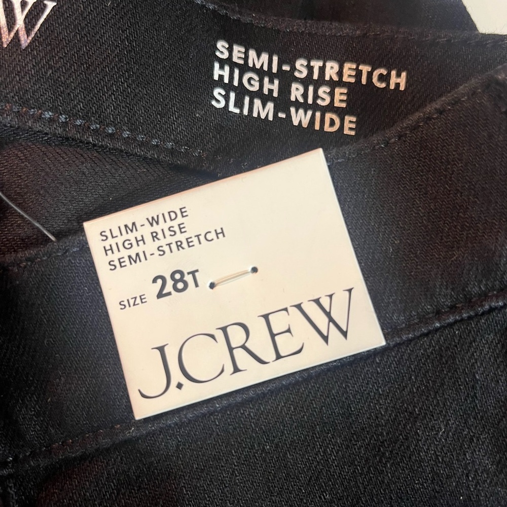 J.Crew Tall slim-wide jean in black rinse - Picture 11 of 11